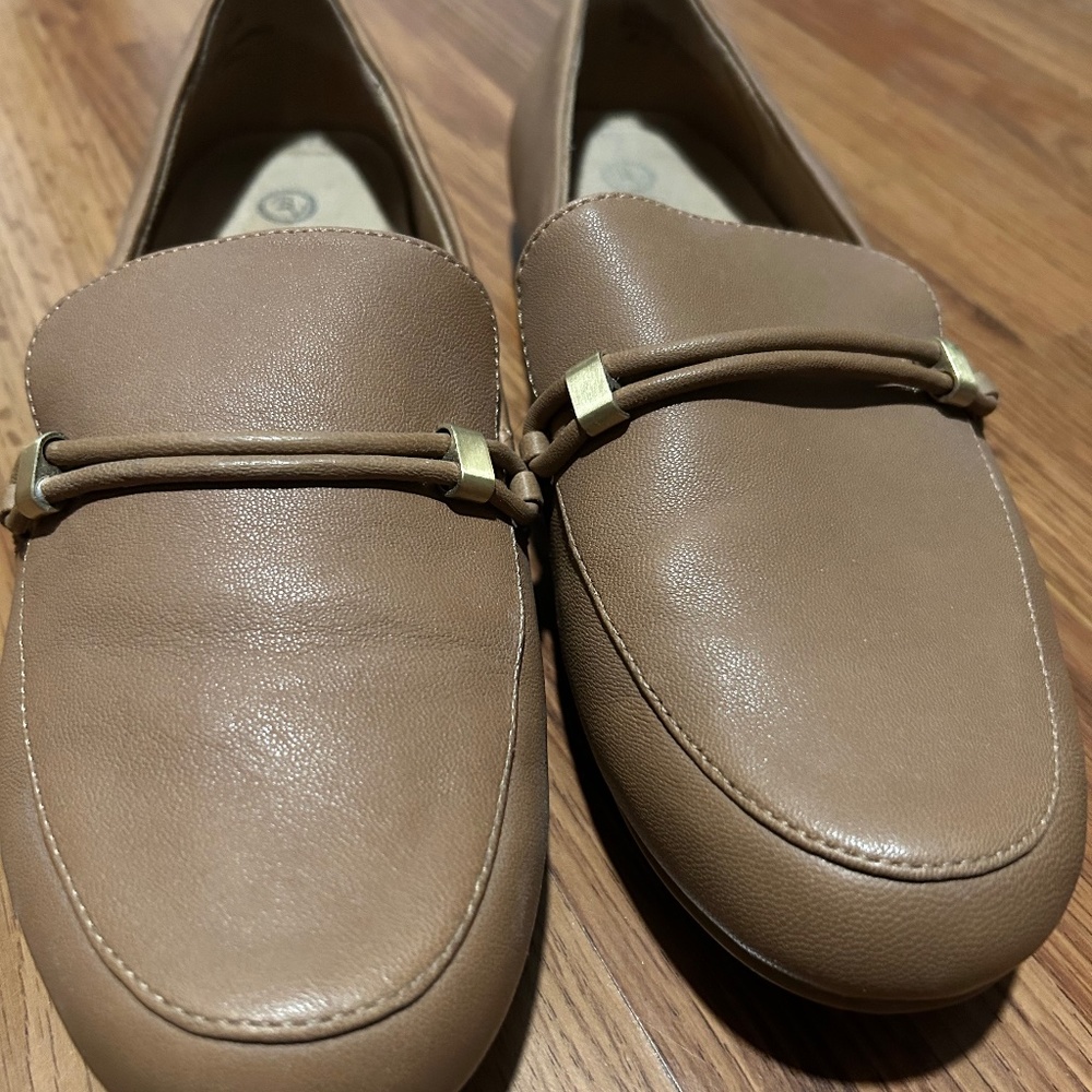Tan loafers